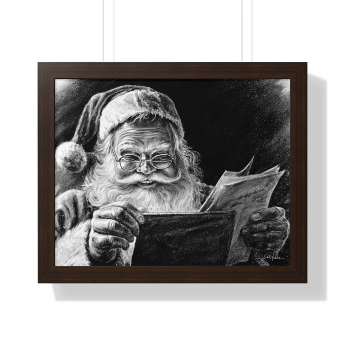 "Dear Santa" Framed Paper Print