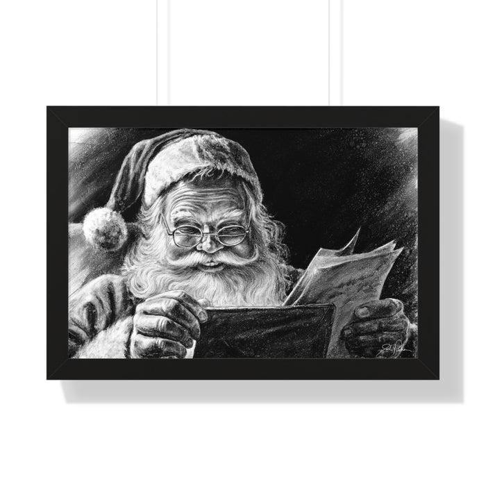 "Dear Santa" Framed Paper Print