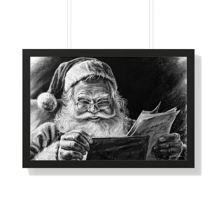 "Dear Santa" Framed Paper Print