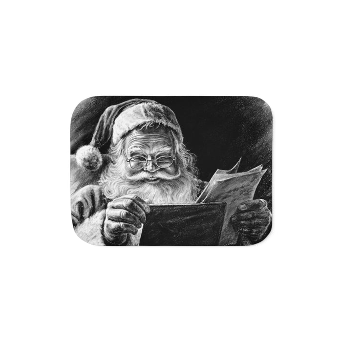 "Dear Santa" Sherpa Blanket.