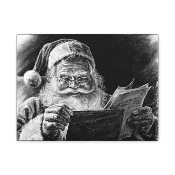 "Dear Santa" Stretched Canvas