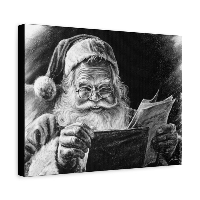 "Dear Santa" Stretched Canvas