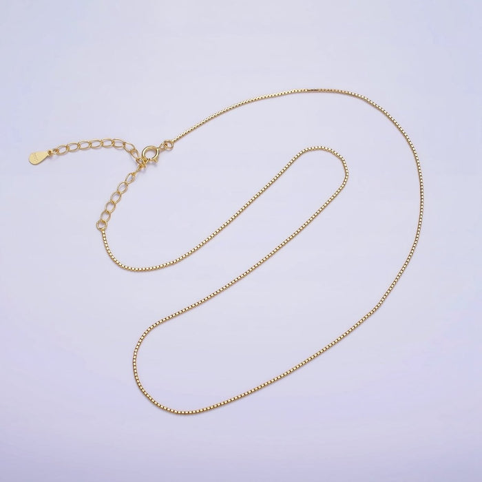 Delicate Details Box Chain Necklace