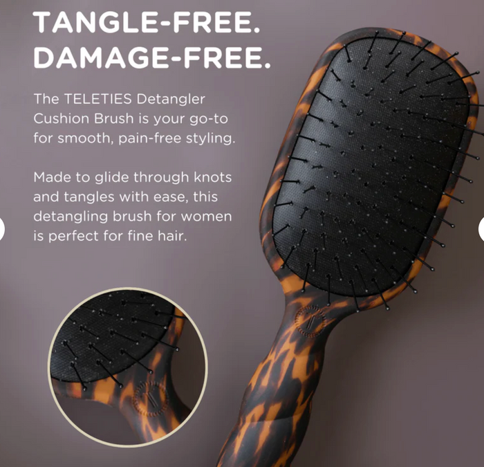 Detangler Hair Brush For Fine Hair - Tortoise