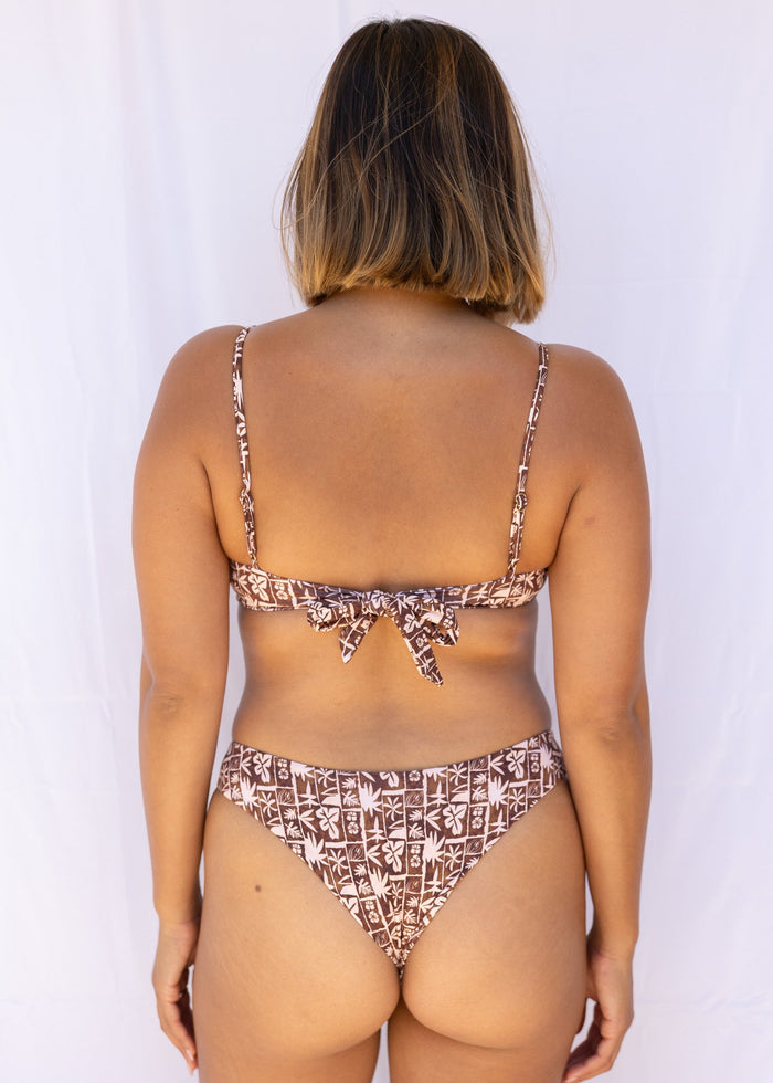 Serei Swim - Devi Top - Brown Tropic -