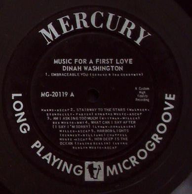 Dinah Washington - Music For A First Love (1956 MONO)