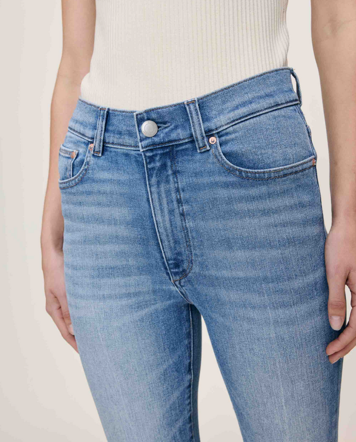 DL1961 Bridget Boot High Rise Instasculpt Crop in Spring Creek