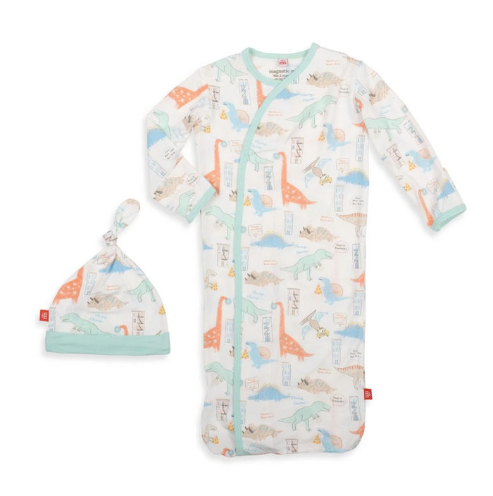 door dash dino gown & hat