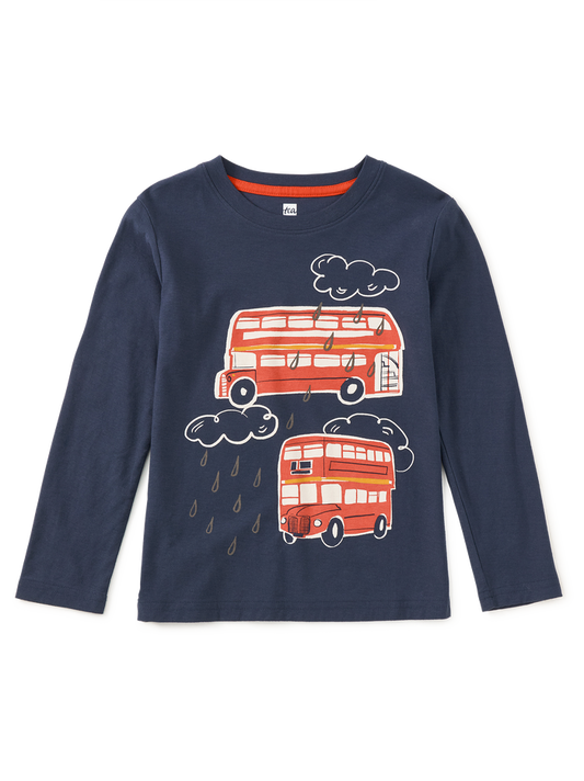 Double Decker Bus Graphic Tee