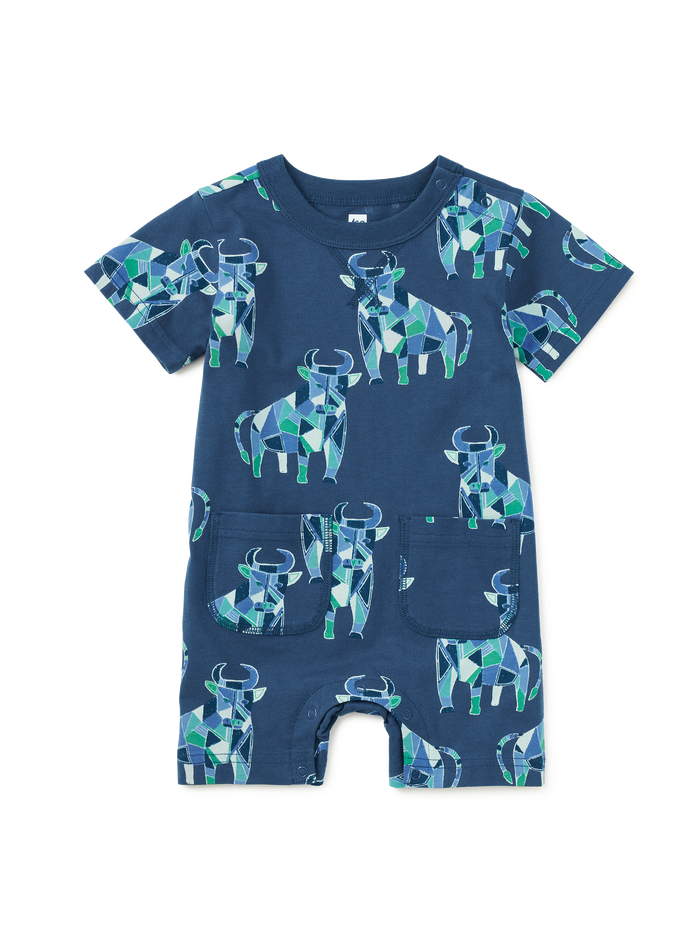 Double Pocket Baby Romper