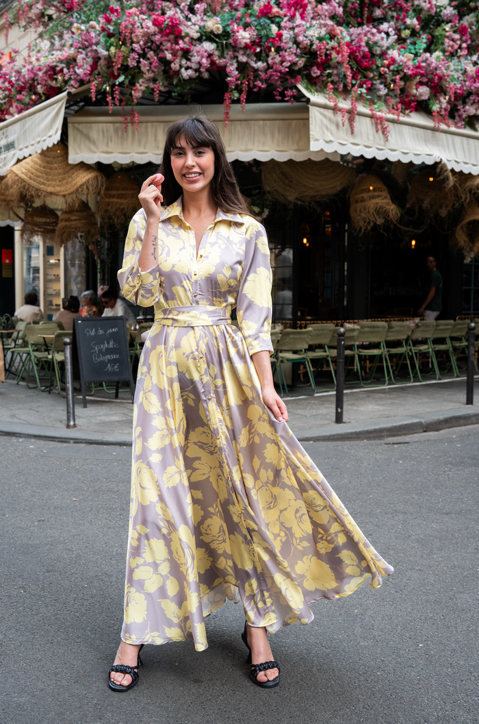 Dress Kayz: Floral Pastel Maxi Dress