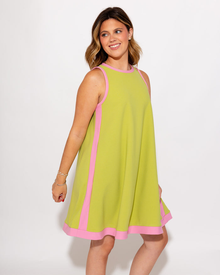 Easy Breezy Contrast Mini in Lime