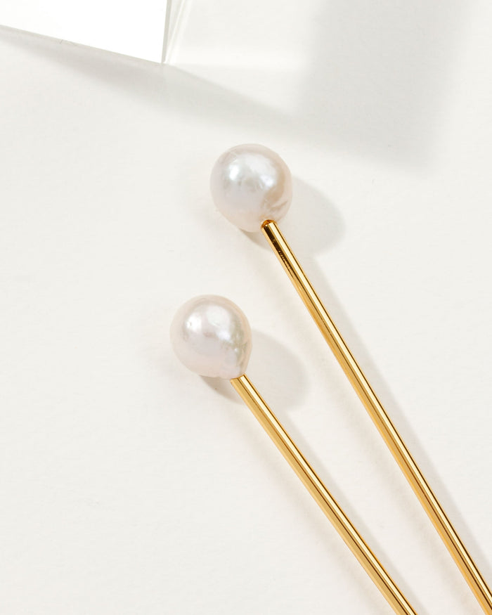 Luna Norte - Ebb and Flow Pearl Hair Pin Jewelry -