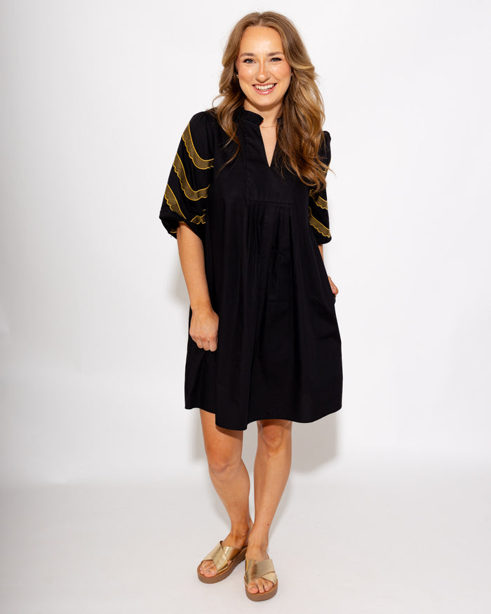 Effortless Embroidered Mini Dress