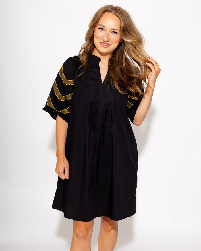 Effortless Embroidered Mini Dress