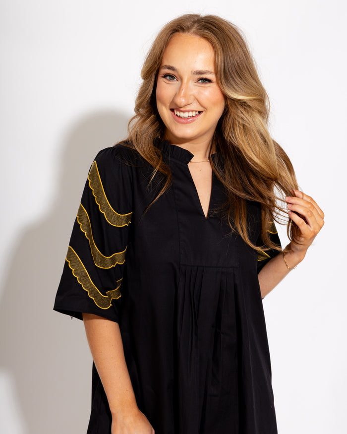 Effortless Embroidered Mini Dress