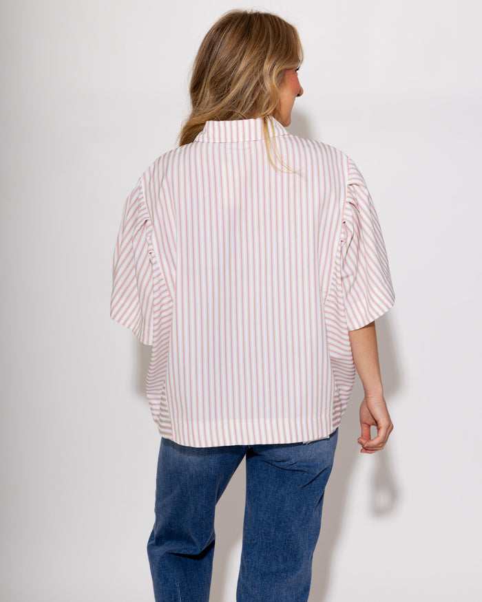 Effortless Everyday Seersucker Striped Top