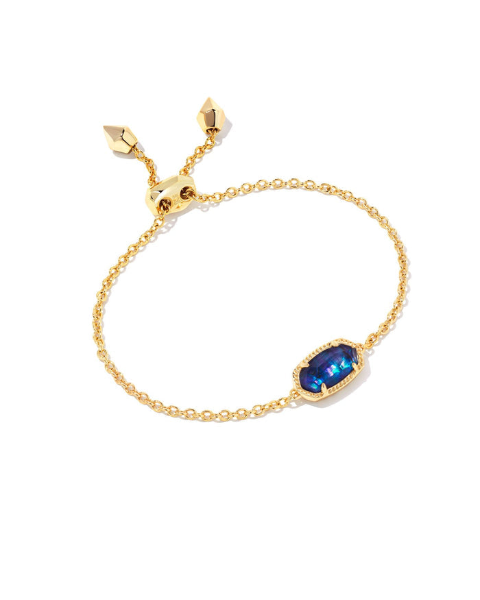 Elaina Bracelet in Gold Navy Abalone