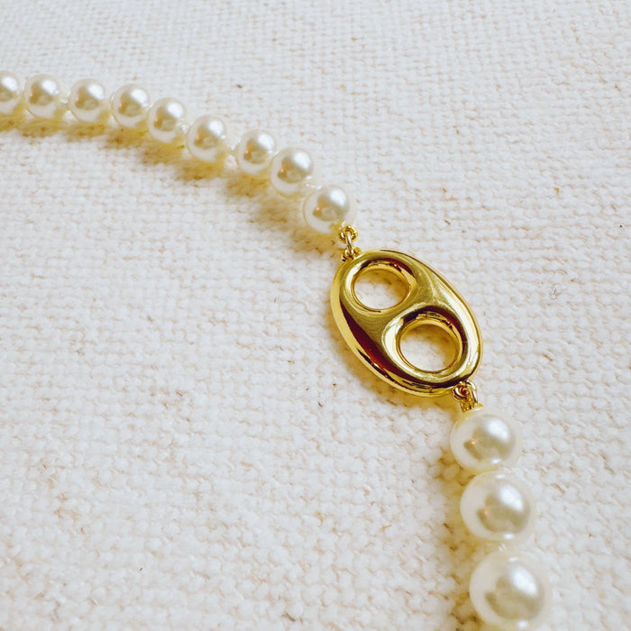 Elegance In Harness Pearl Necklace