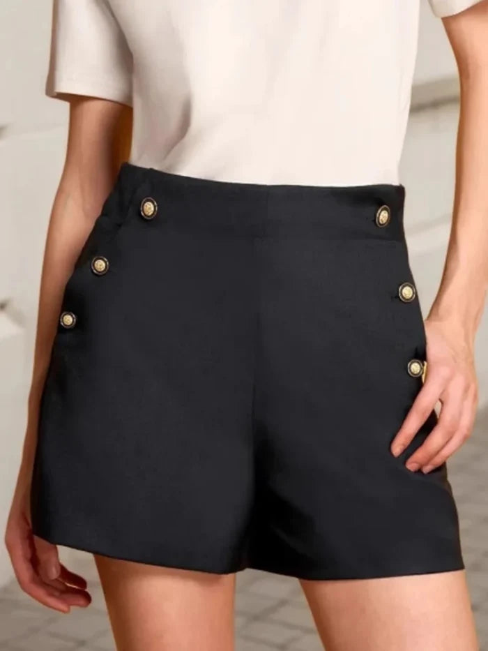 Elevated Waistline Shorts For Women