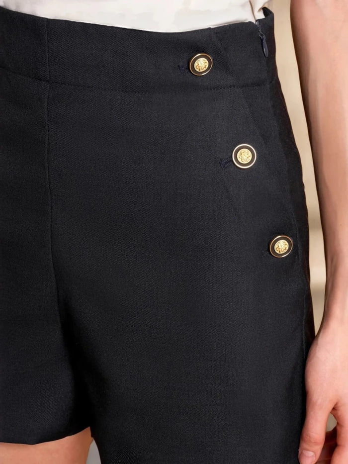 Elevated Waistline Shorts For Women