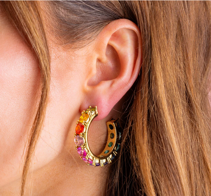 Elise Colorful Hoops