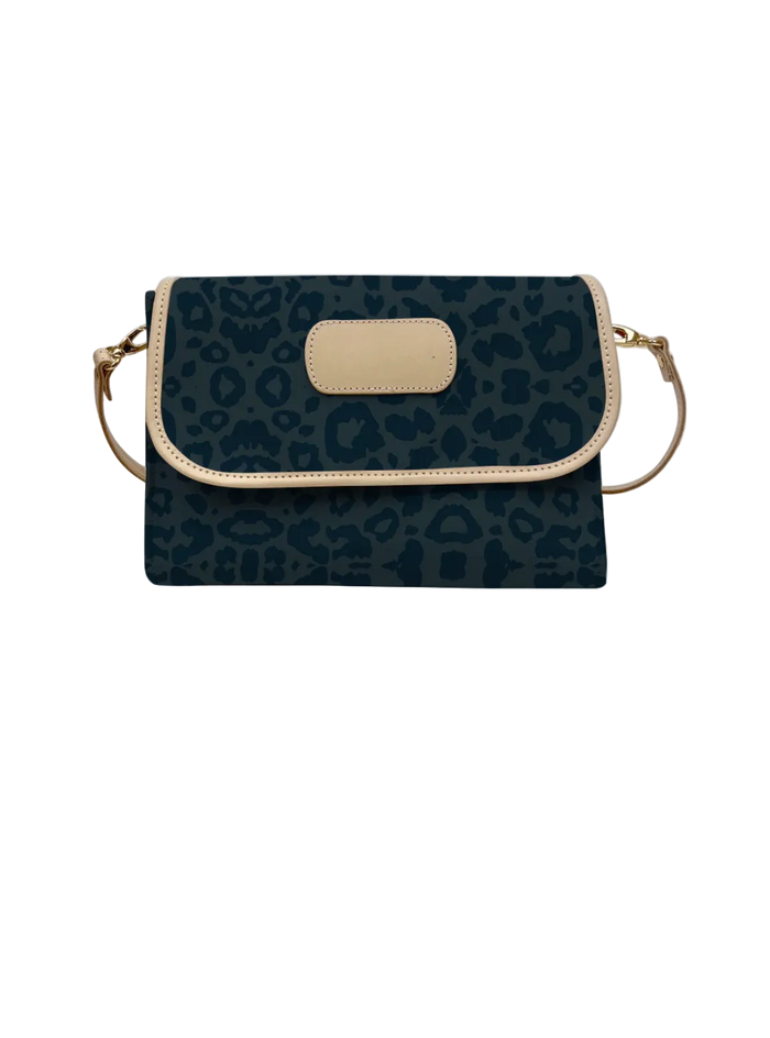 Dark Leopard Coated Canvas