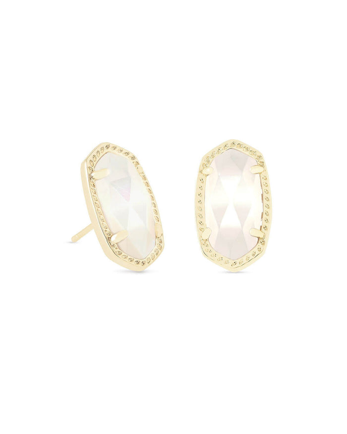 Ellie Earring Gold Ivory MOP