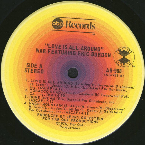 Eric Burdon & War - Love Is All Around