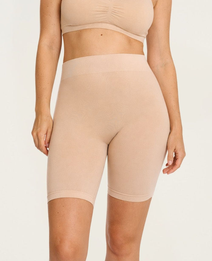 Essentiel Seamless Maternity Cycling Shorts – Beige