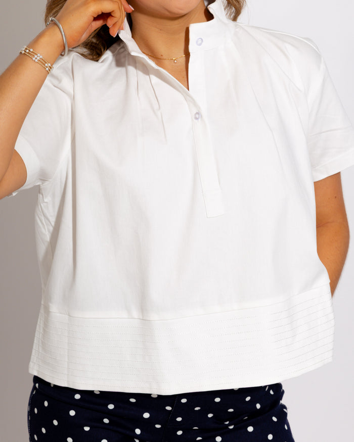 Everyday Ivory Stitch Detail Top