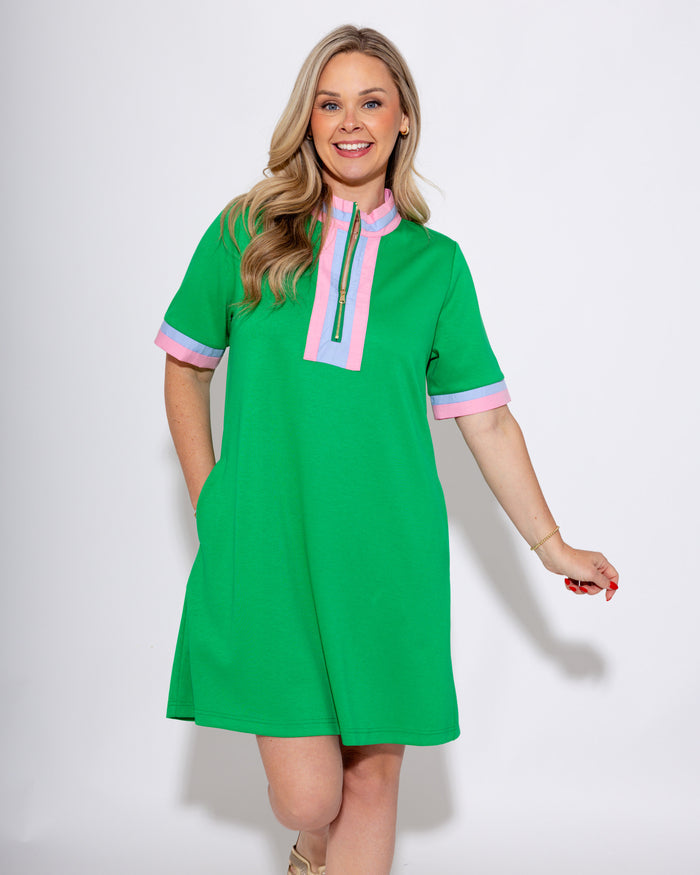 Everyday Zip-Front Mini Dress