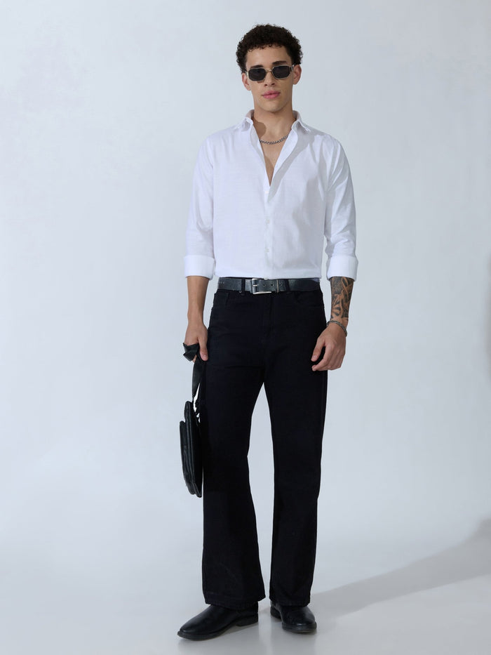 Farana - White Dobby Shirt