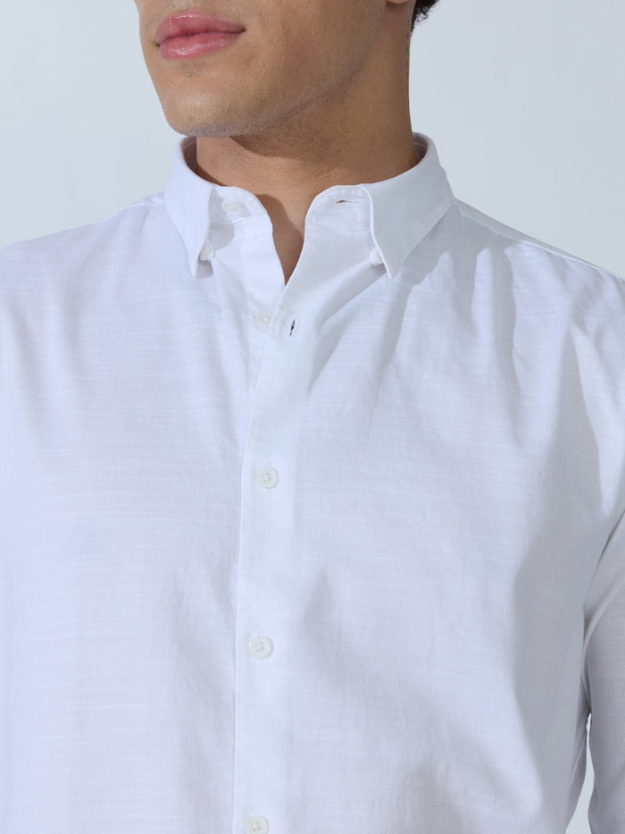 Farana - White Dobby Shirt