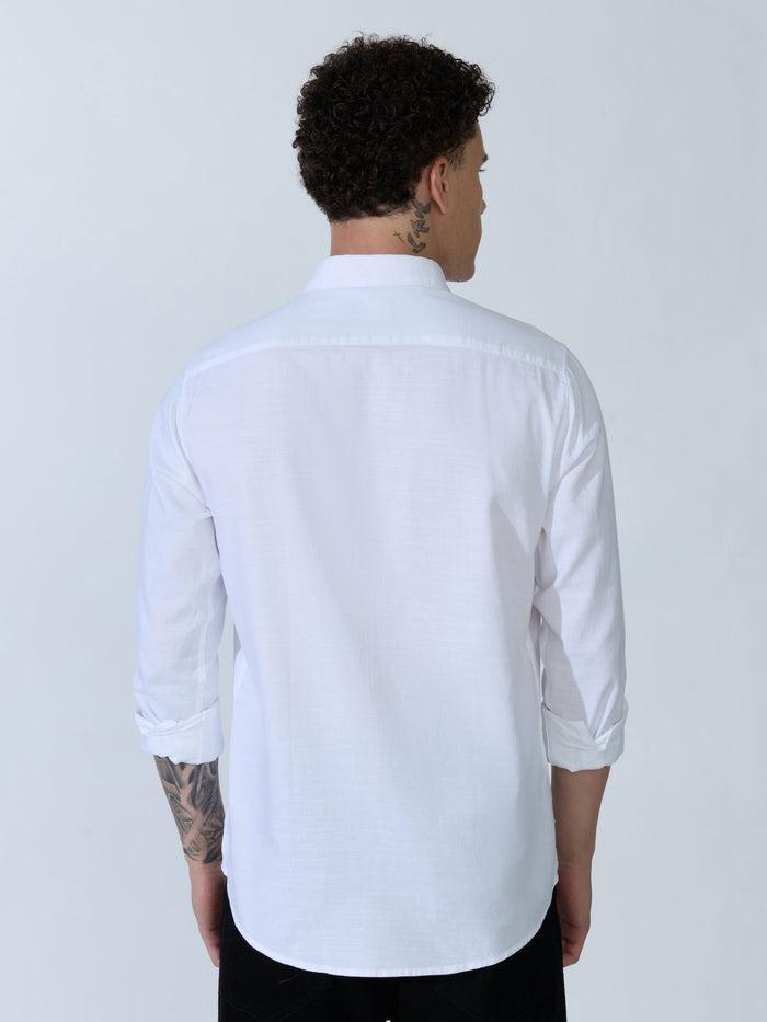 Farana - White Dobby Shirt