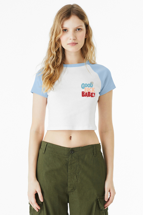 Femininomenons Women's Raglan Cropped T-Shirt