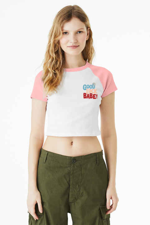 Femininomenons Women's Raglan Cropped T-Shirt