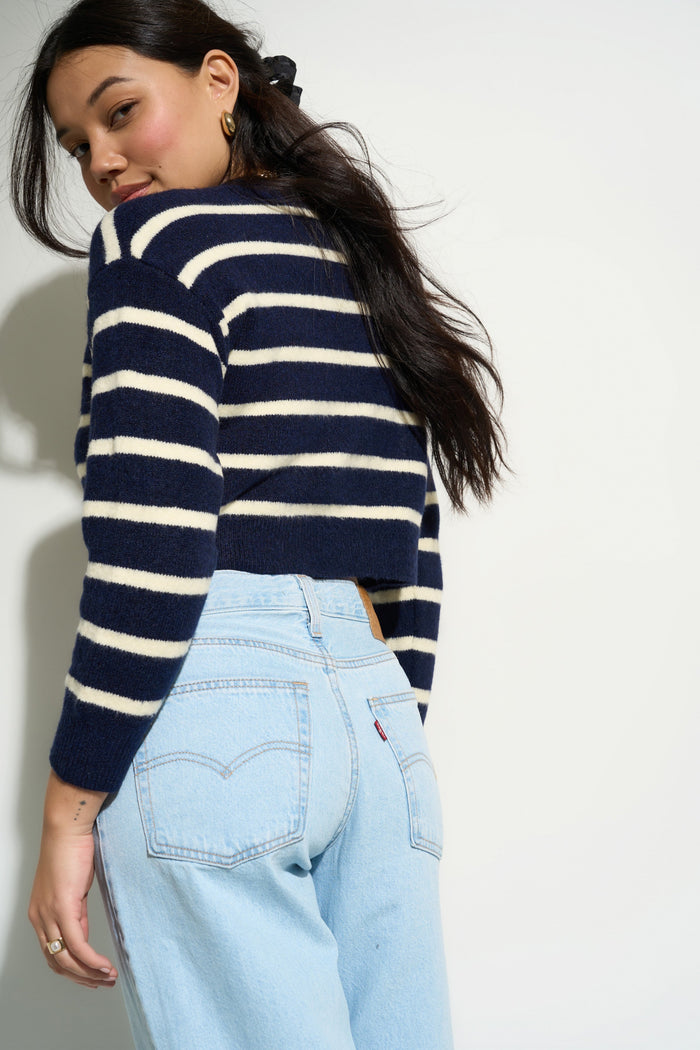 Callahan Knitwear - Fiona Cardigan - Navy -