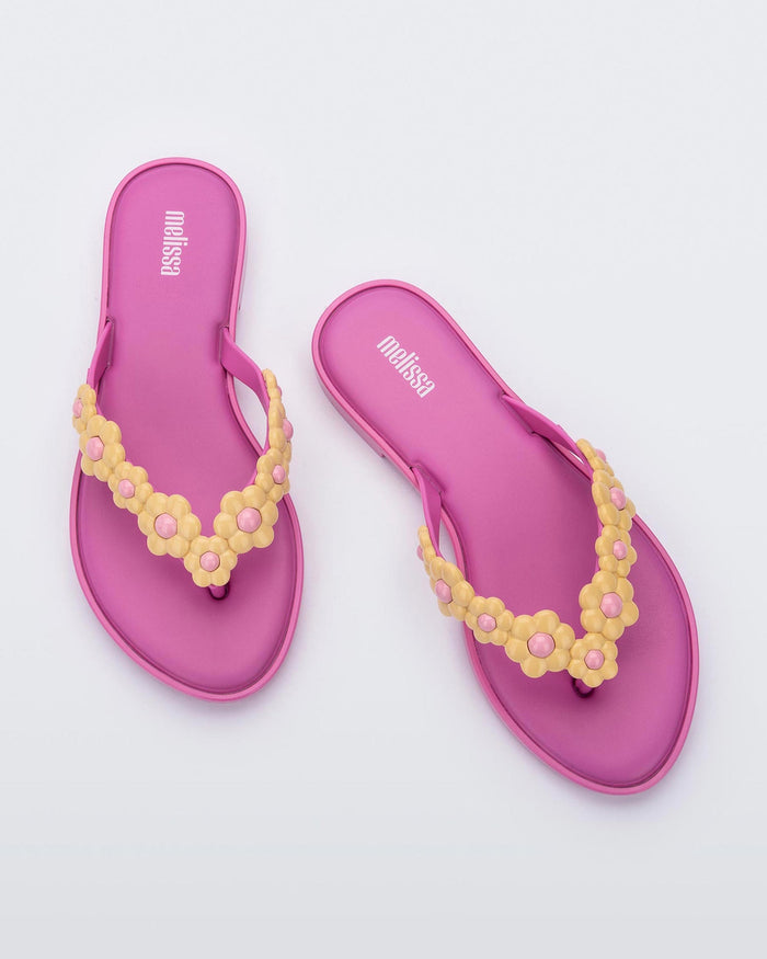 Melissa - Flip Flop Spring - Lilac/Yellow -
