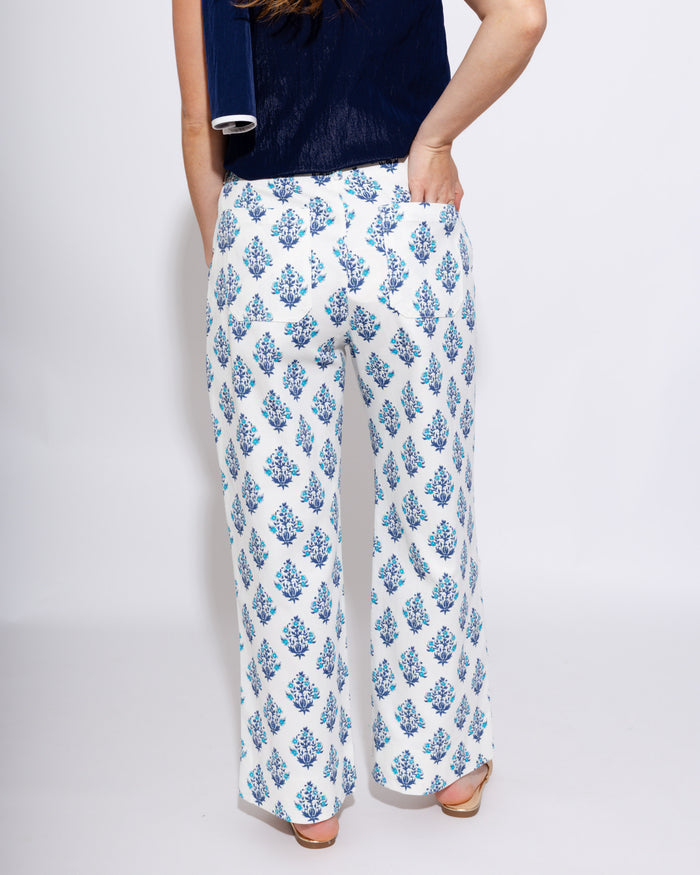 Floral Wide Leg Crop Pants