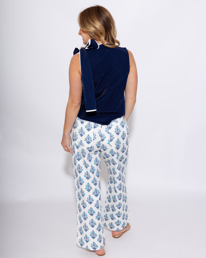 Floral Wide Leg Crop Pants