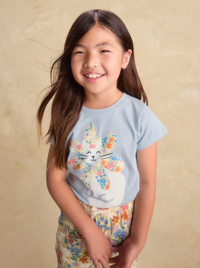 Flower Cat Graphic Tee