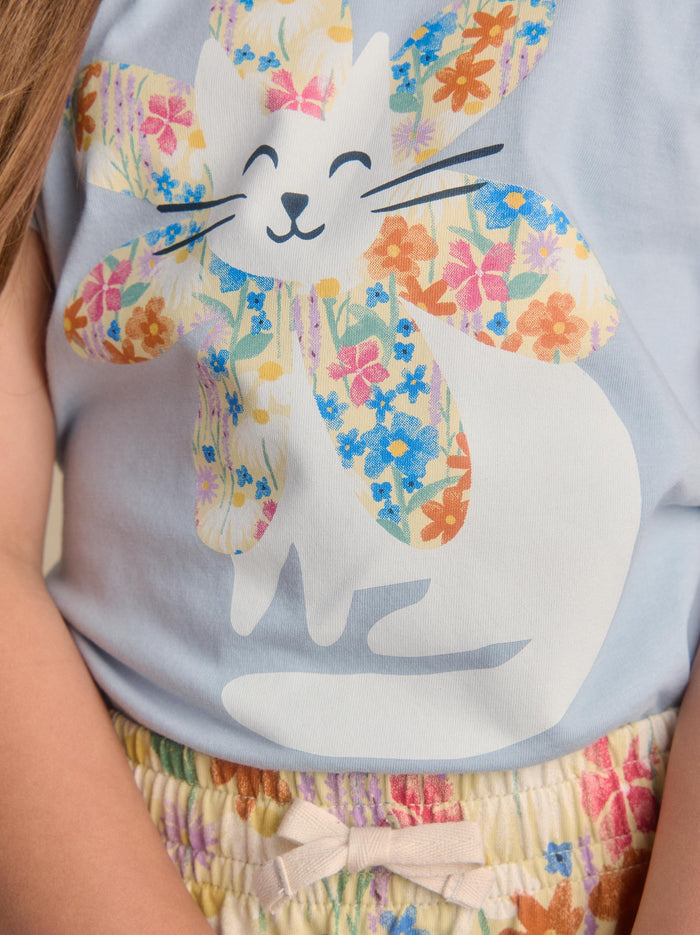 Flower Cat Graphic Tee