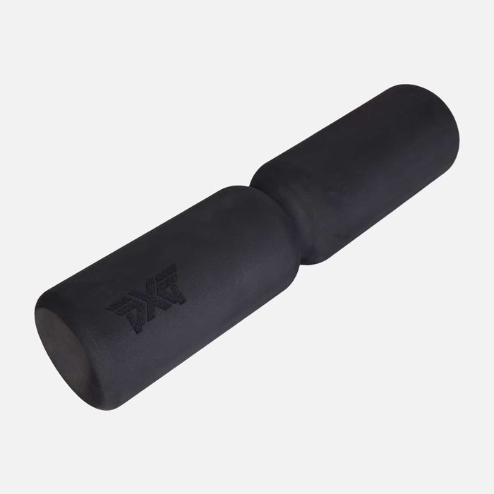 PXG black foam roller with a black PXG logo on a white background
