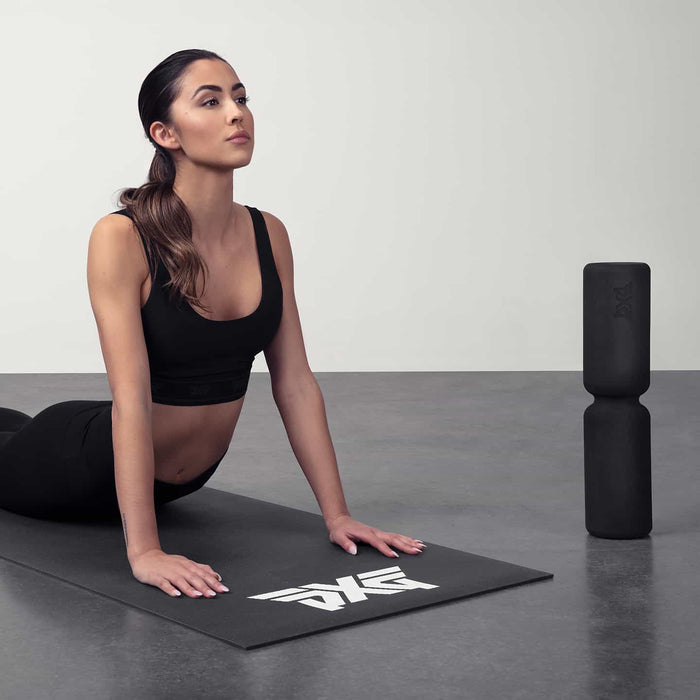 PXG black foam roller with a black PXG logo on a white background