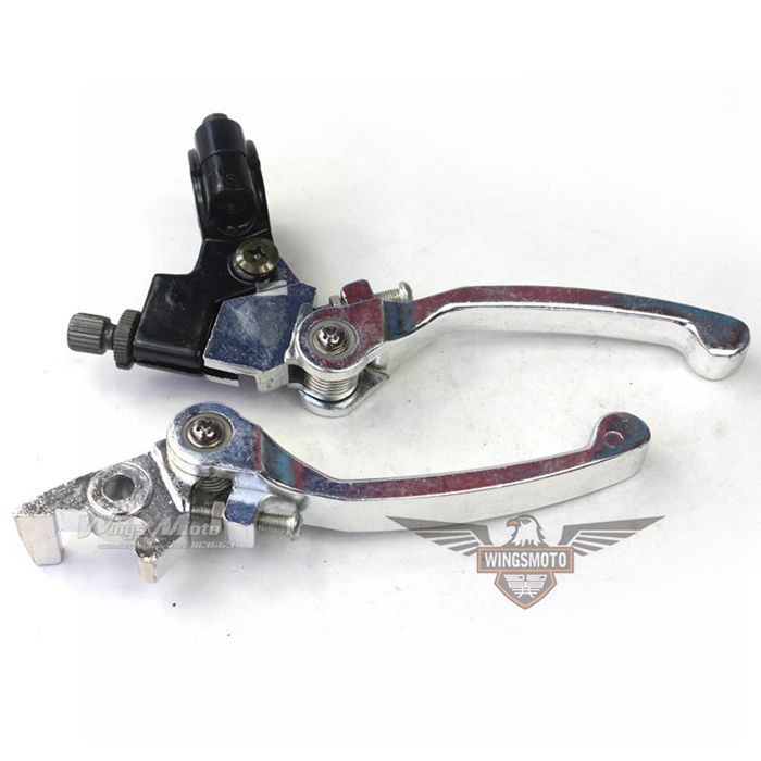 FOLDABLE CLUTCH + BRAKE LEVER  PIT BIKE 7/8" BAR