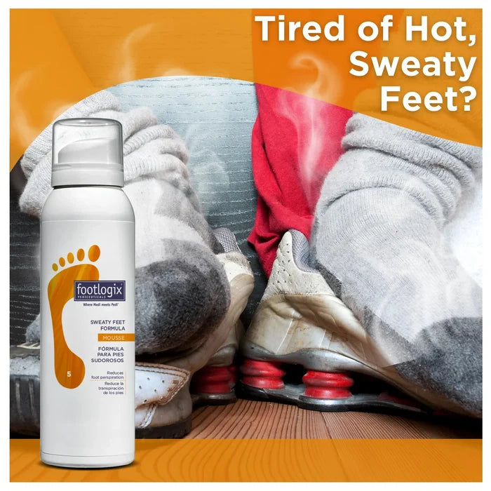 Footlogix Sweaty Feet Formula Mousse, 125 ml Footlogix