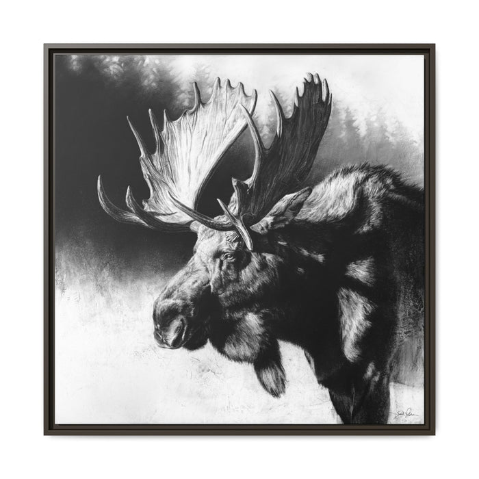 "Formida-bull" Framed Canvas