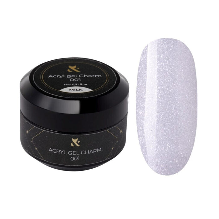 F.O.X Acryl Gel Charm 001, Milk, 15 ml Acryl Gel F.O.X