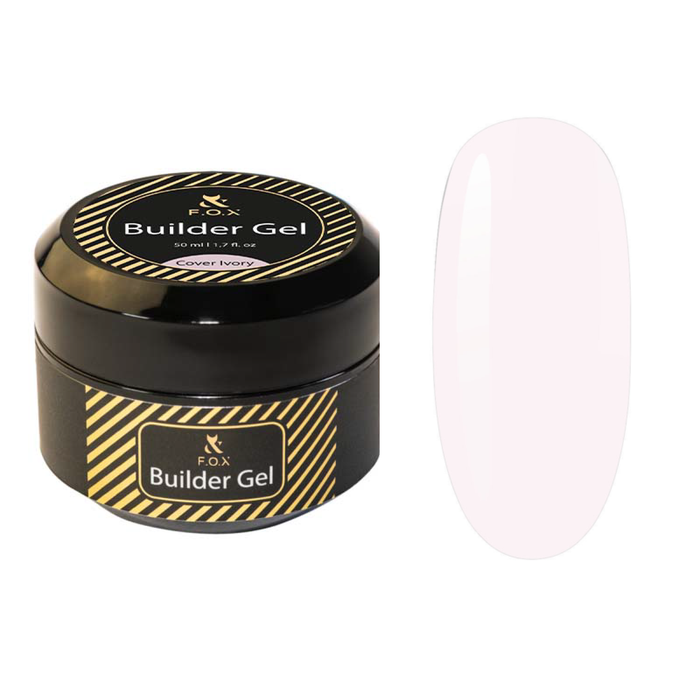 F.O.X Builder Gel (thick viscosity Hard Gel) Cover Ivory, 50 ml builder gel F.O.X